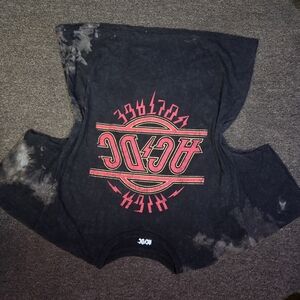 AC/DC Black Tee with White Logo